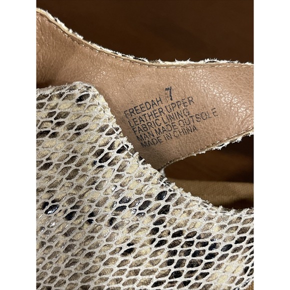 Yellow Box Freedah Ladies Snakeskin-look Sling-backs‎ Size 7 Shoes - Picture 15 of 15